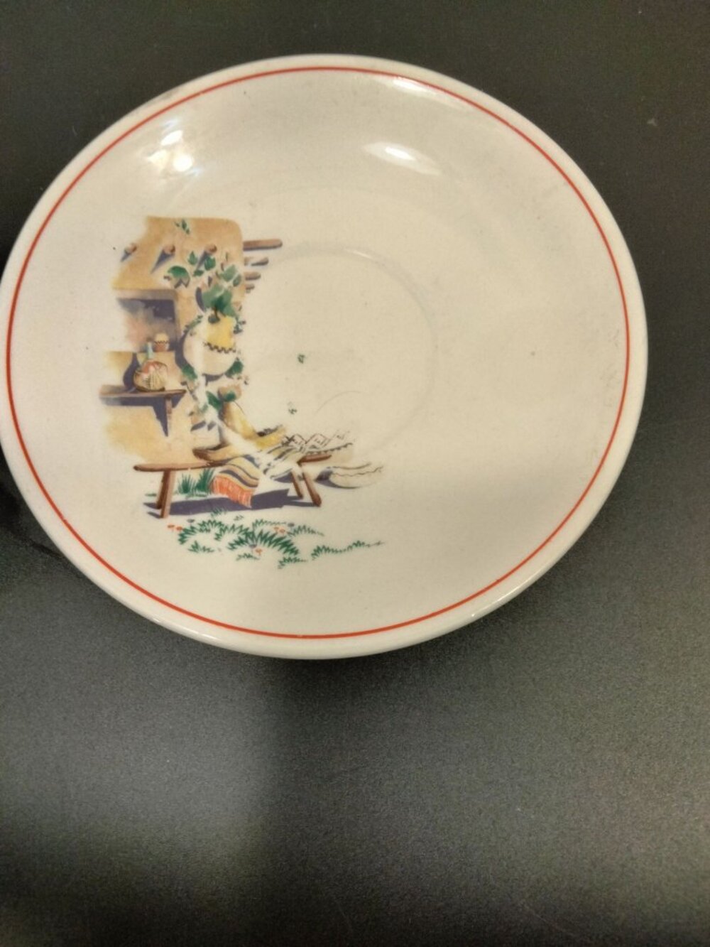 Homer Laughlin Saucer Riviera Mexican Hacienda Fiesta Planter Tray
